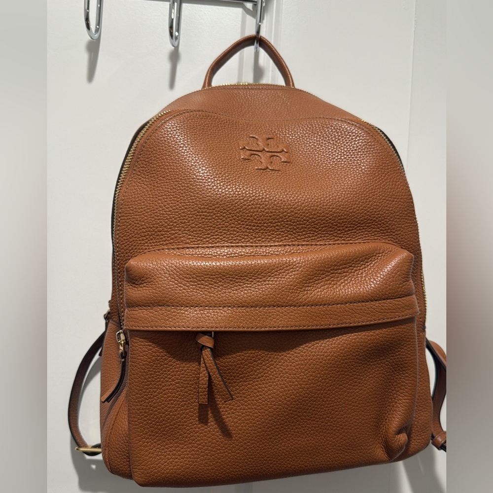 Tory Burch Tan Leather Backpack